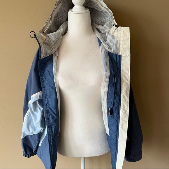 Columbia Sportwear Company Size Medium Windbreaker Blue White - Picture 5 of 6